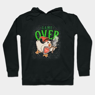 Game Over Chicken Hoodie